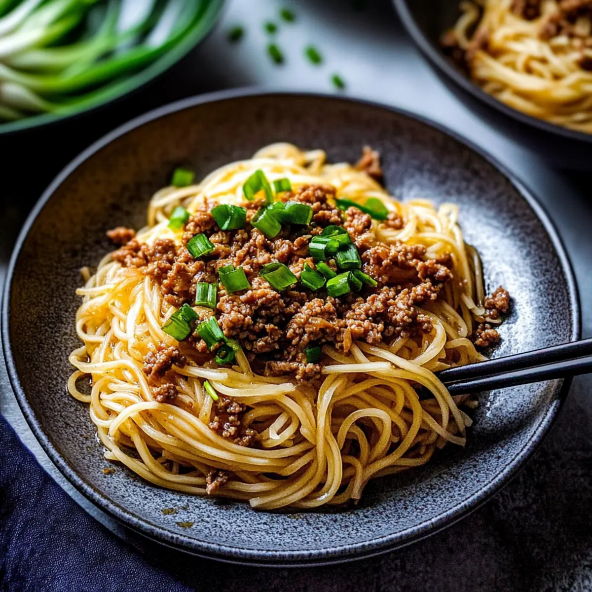 Asian Ground Beef Noodles