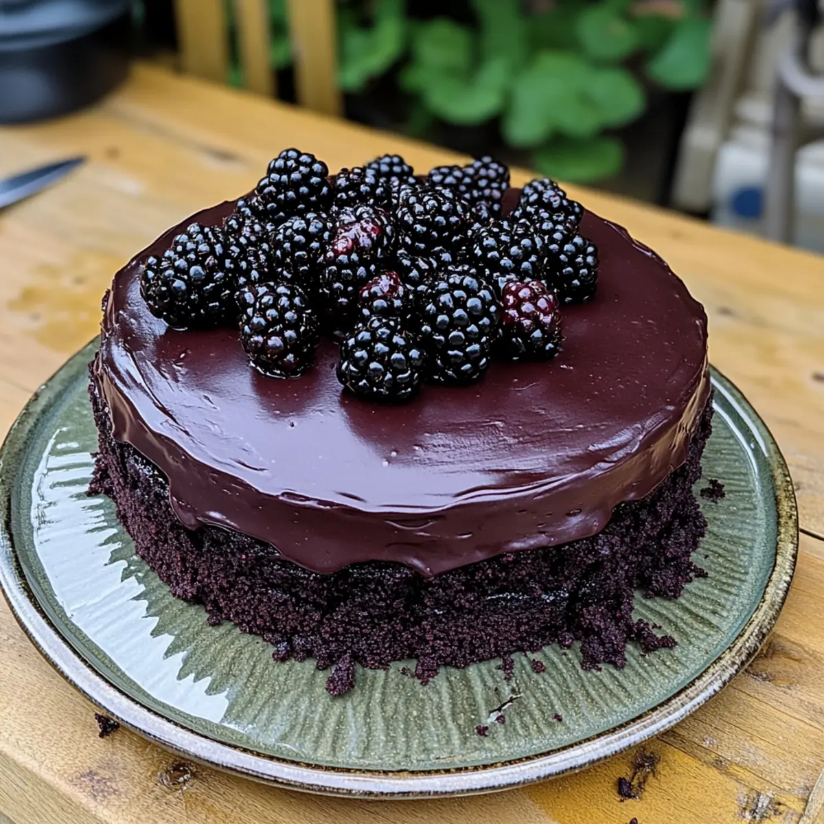Blackberry Velvet Gothic Cake