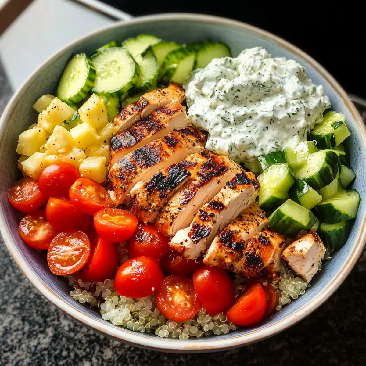 Greek Chicken Bowls