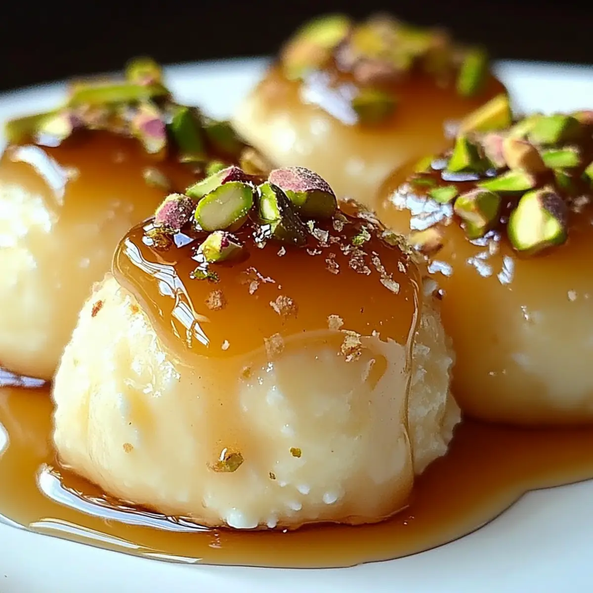 Ricotta Pistachio Honey Bites