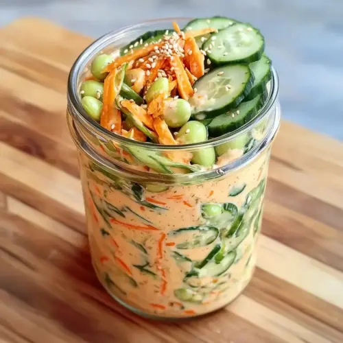 Creamy Asian Cucumber Salad Bowl