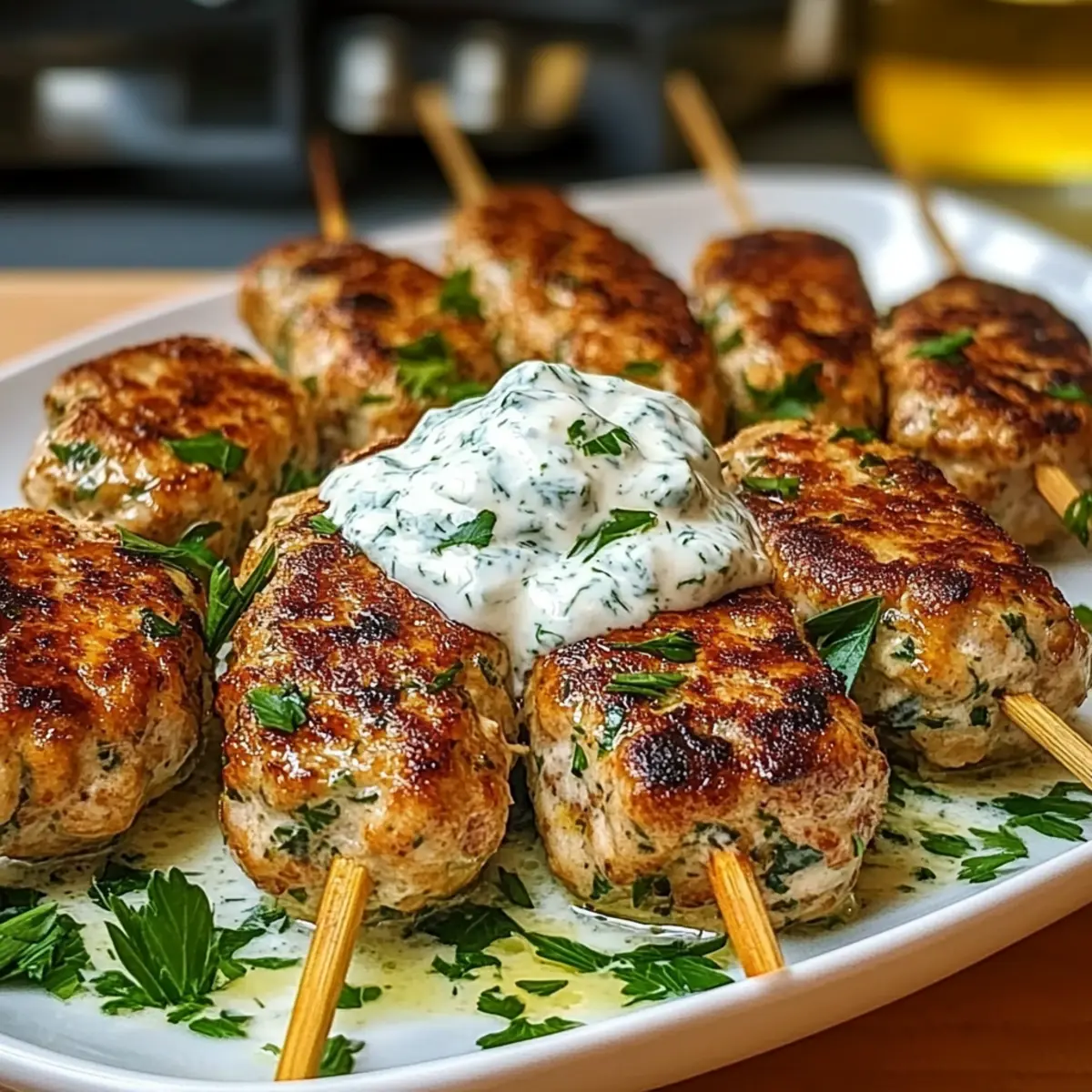 Chicken Kofta Garlic Yogurt
