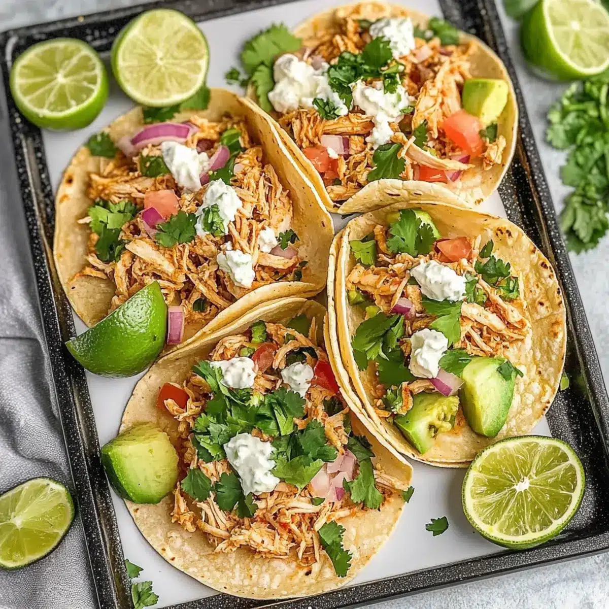 crockpot Chicken Tacos