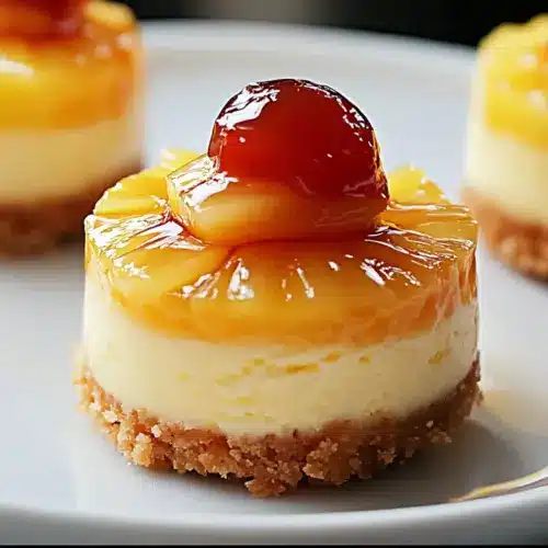 Mini Pineapple Upside-Down Cheesecakes