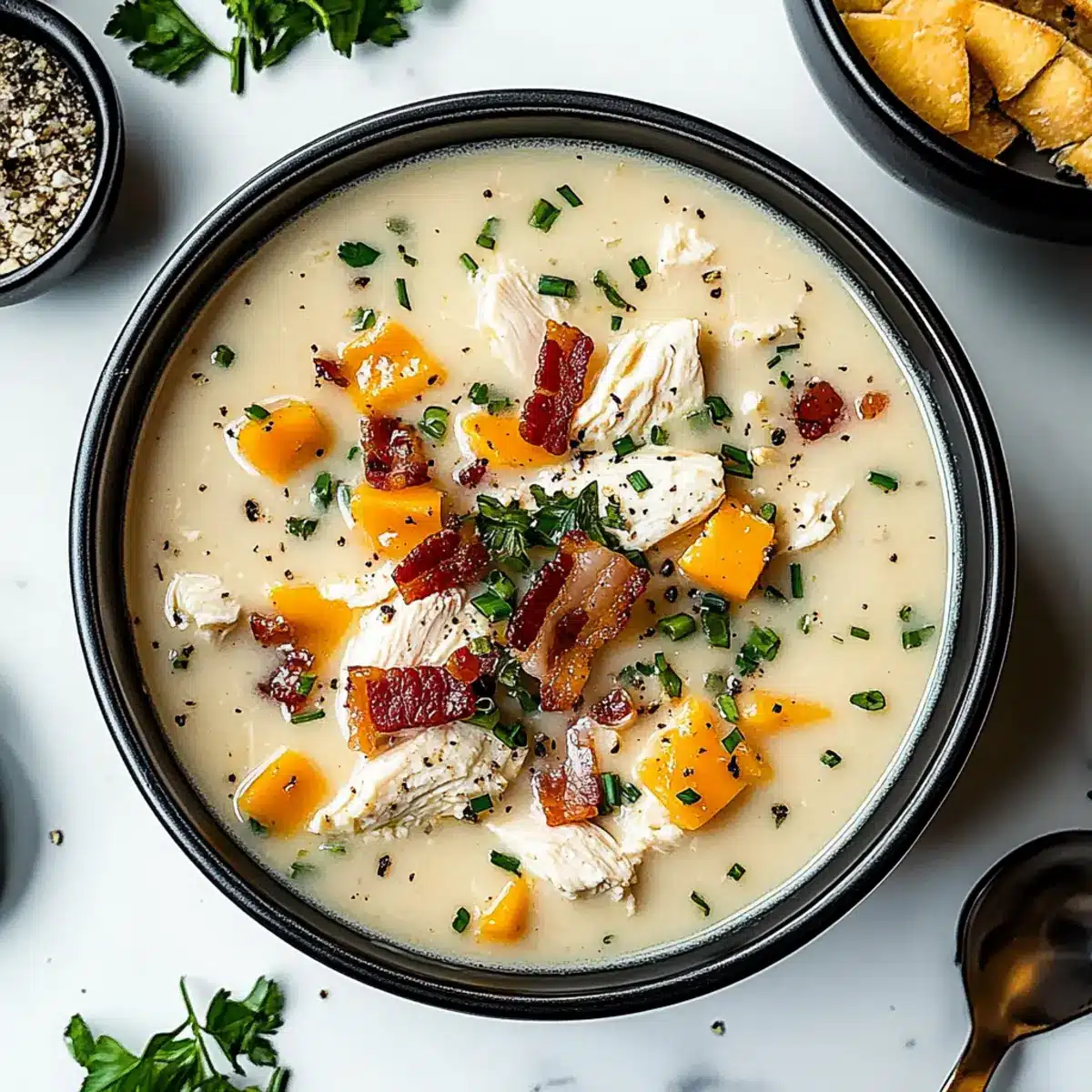 Creamy Crac Chicken Soup
