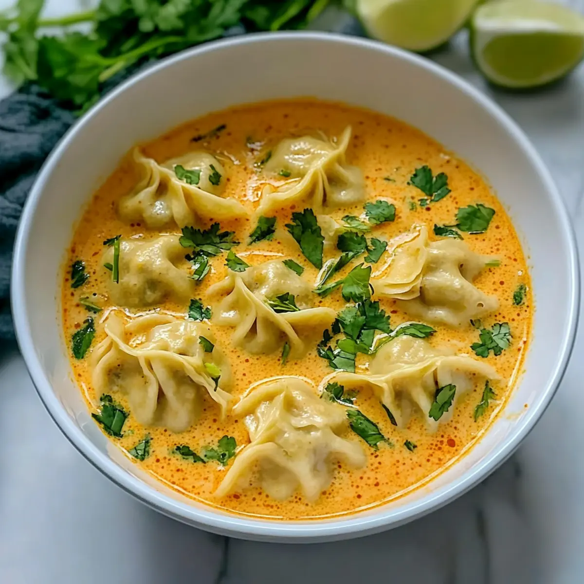 Delicious Curry Dumpling Soup
