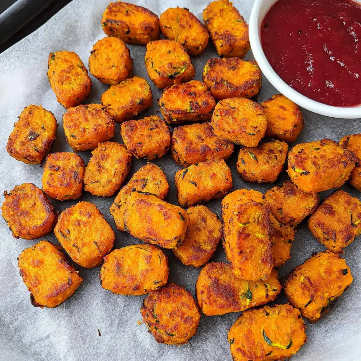 Sweet Potato Zucchini Tots