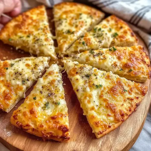 Easy Air Fryer Cheesy Tortilla Garlic Bread Recipe