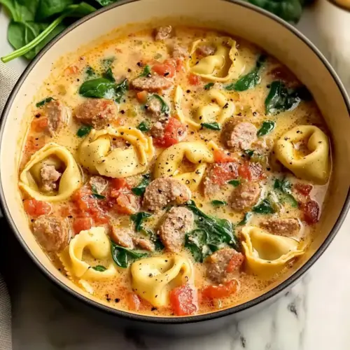 Classic Italian Sausage Tortellini Soup