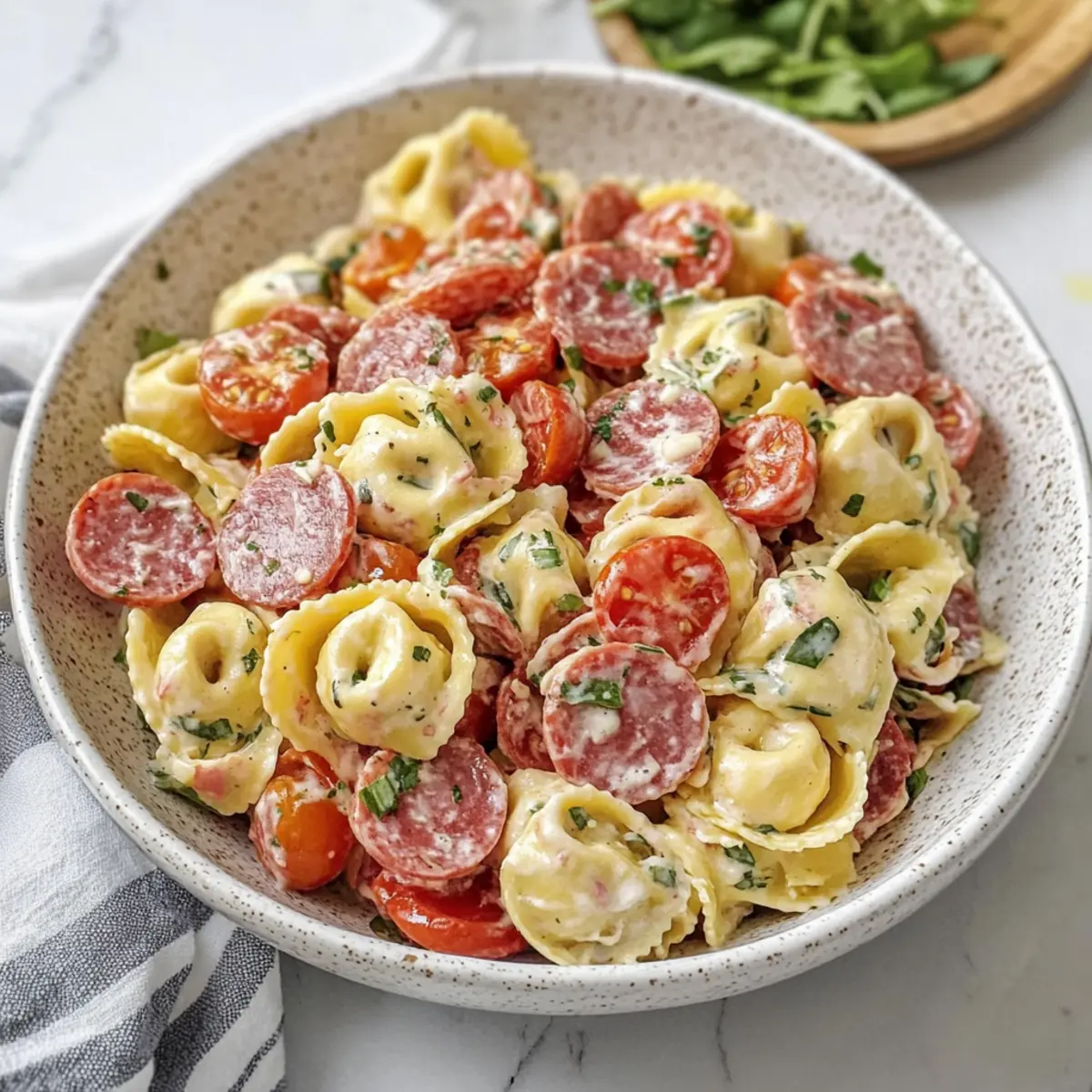 fresh tortellini salad