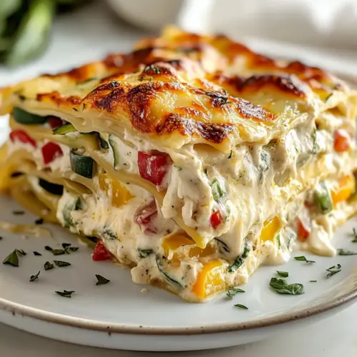 Loaded Veggie White Lasagna