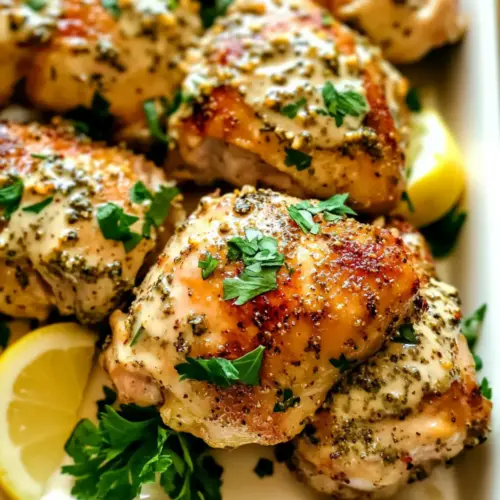 Baked Za'atar Tahini Chicken Thighs