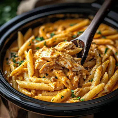 Crock Pot Cajun Chicken Pasta