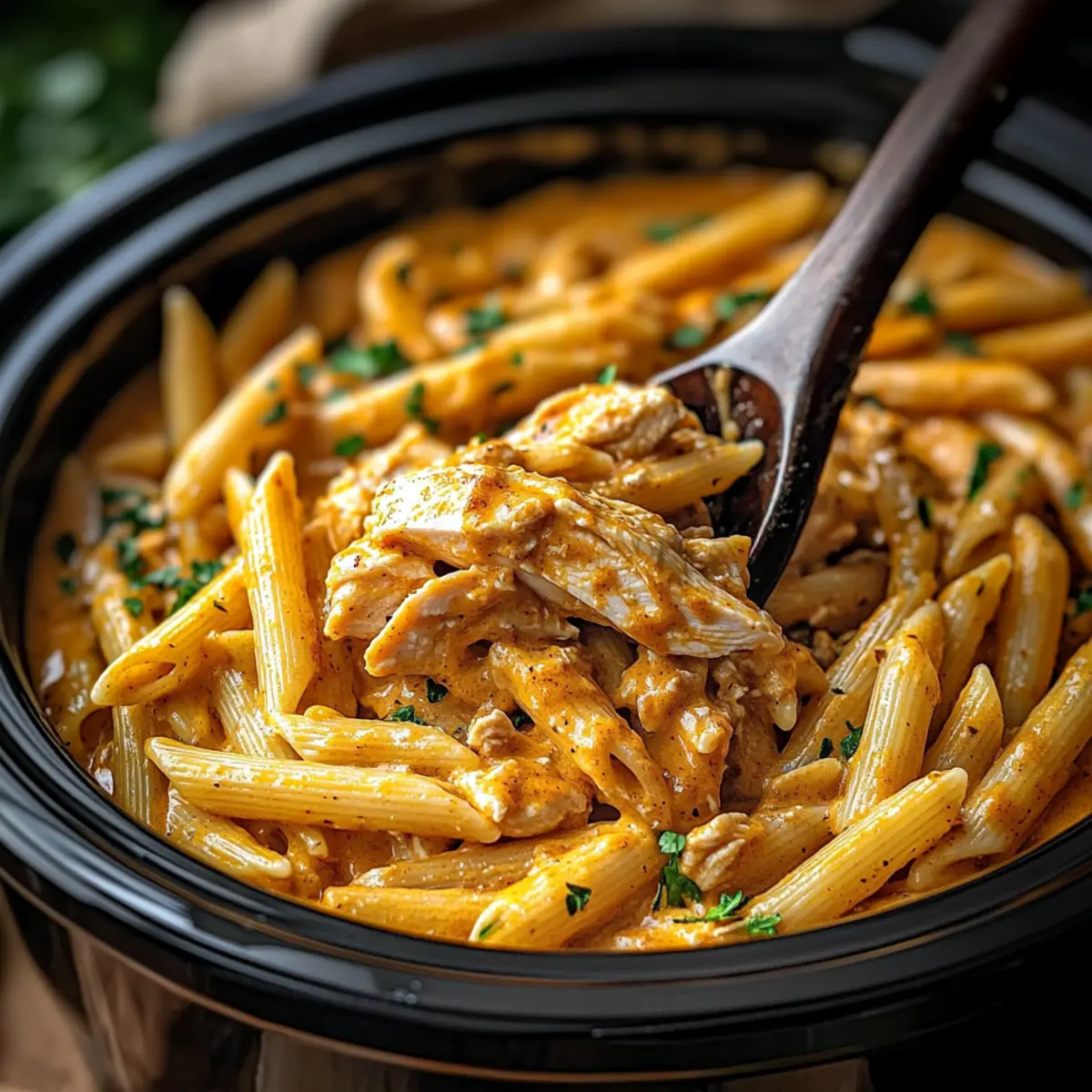 Crock Pot Cajun Chicken Pasta