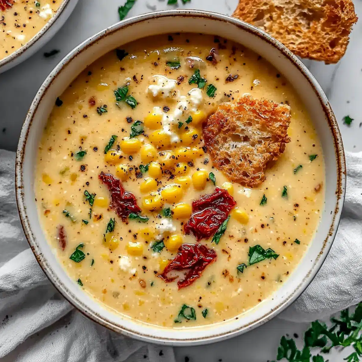 Sun Dried Tomato Corn Chowder