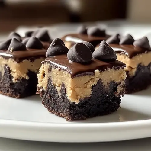 Chocolate Chip Cookie Dough Brownie Bites