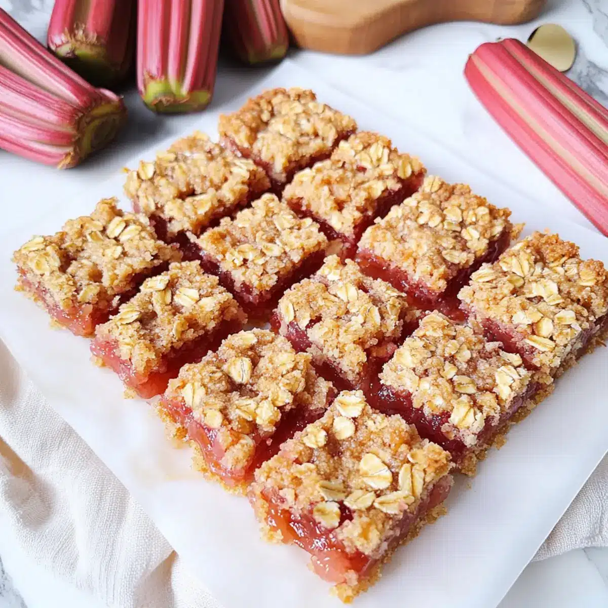 Amish Oatmeal Rhubarb Bars