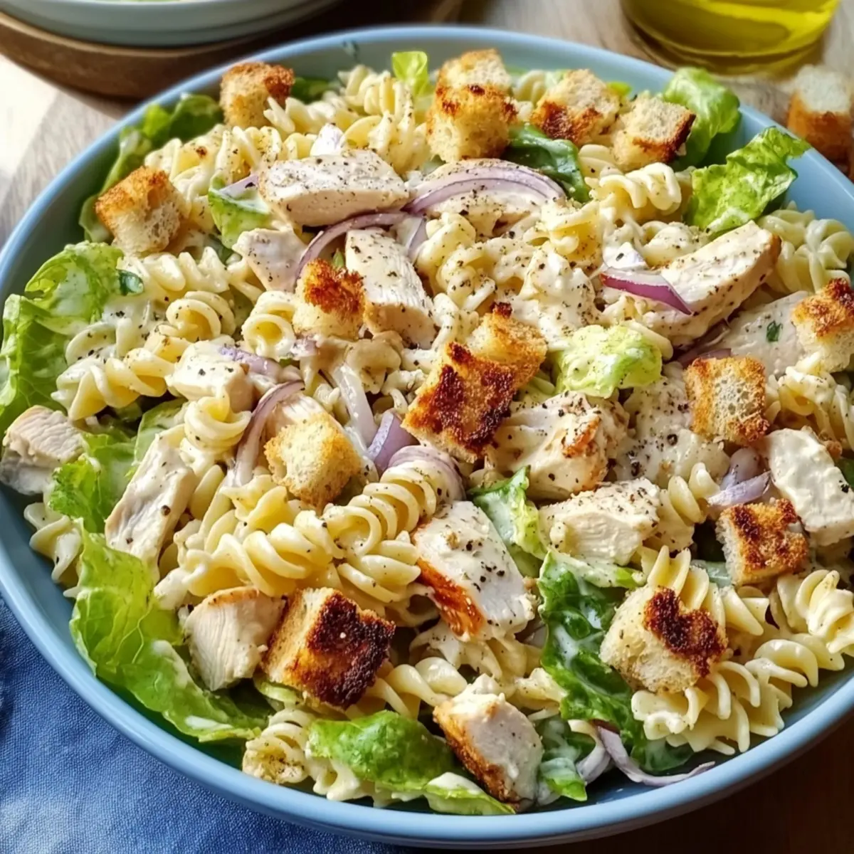 Chicken Caesar Pasta Salad
