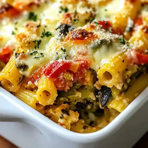 Tasty Mediterranean Vegetable Pasta Bake