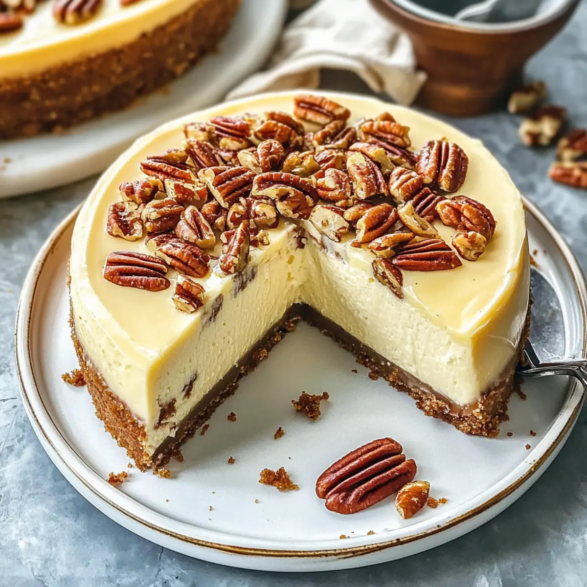 Browned Butter Pecan Cheesecake