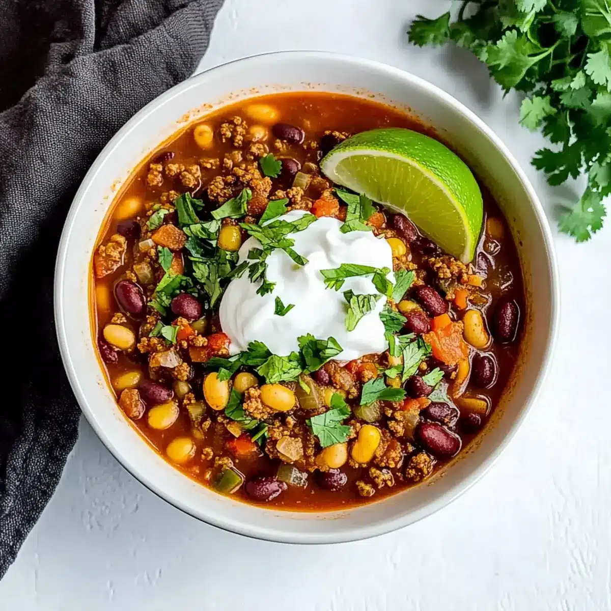 Simple Crockpot Vegetarian Chili