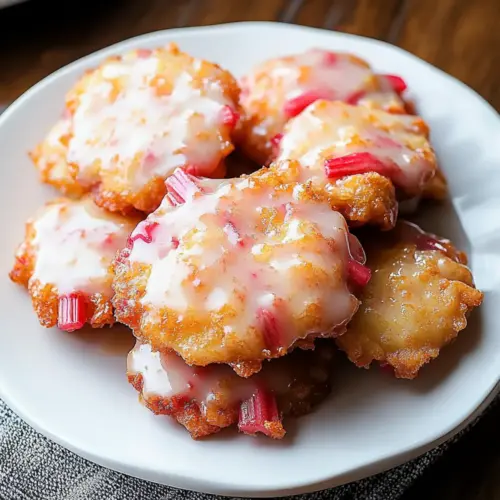 Baked Rhubarb Fritters