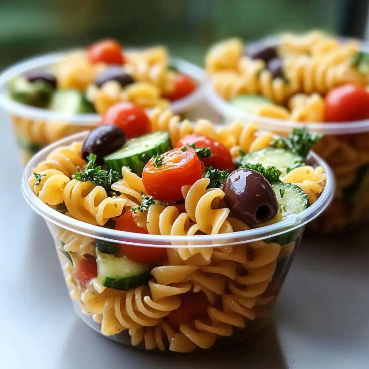 Pasta Salad Cups