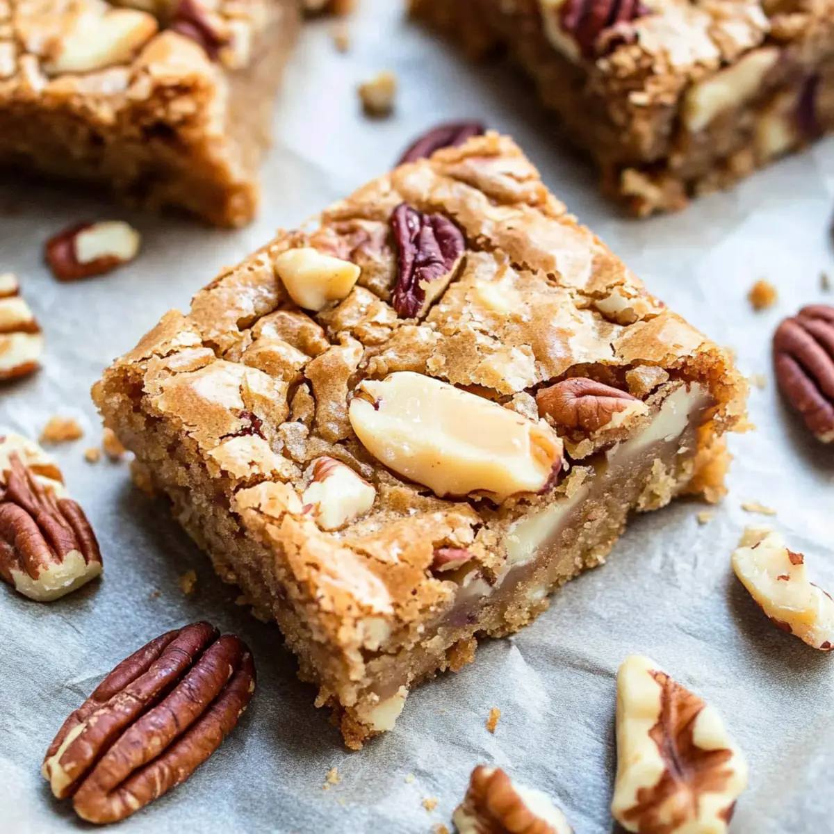 White Chocolate Butter Pecan Blondies
