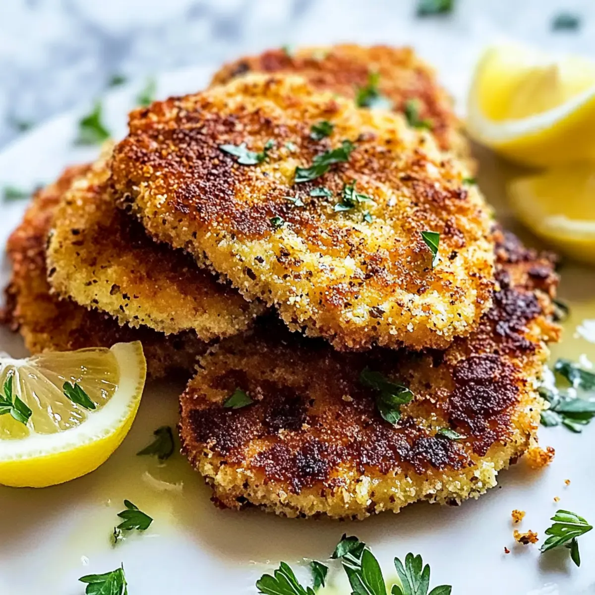 Crispy Italian Breaded Chicken Cutlets