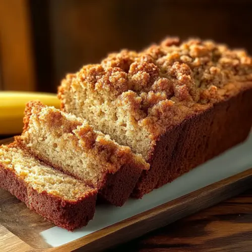 Banana Bread with Streusel Topping
