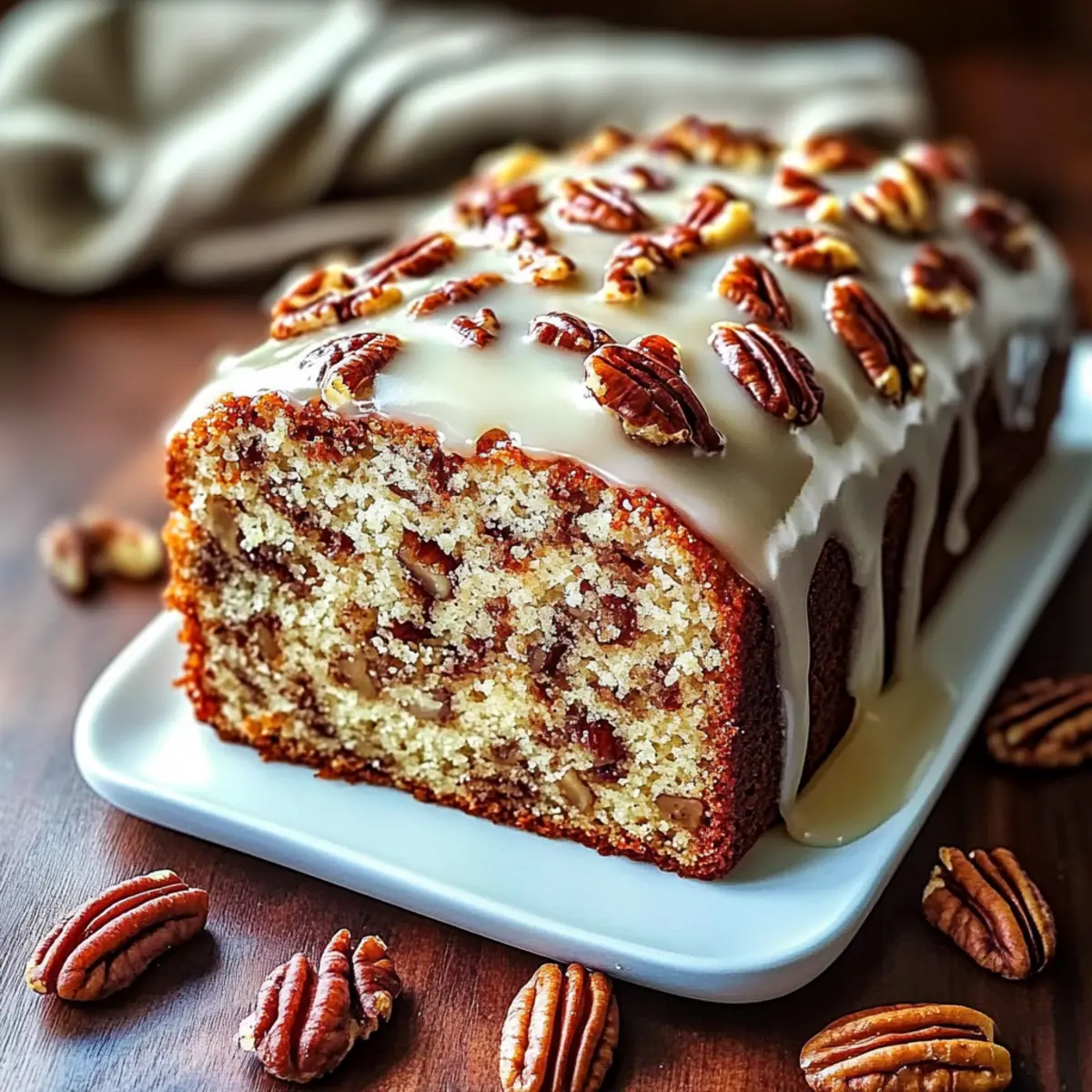 Butter Pecan Cake Loaf