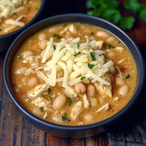White Cheddar & Apple Chicken Chili