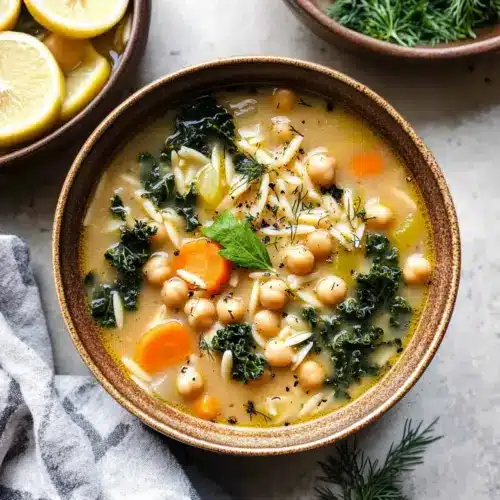 Lemony Greek Chickpea Soup