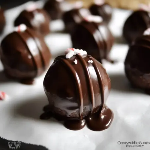 Dark Chocolate Peppermint Truffles