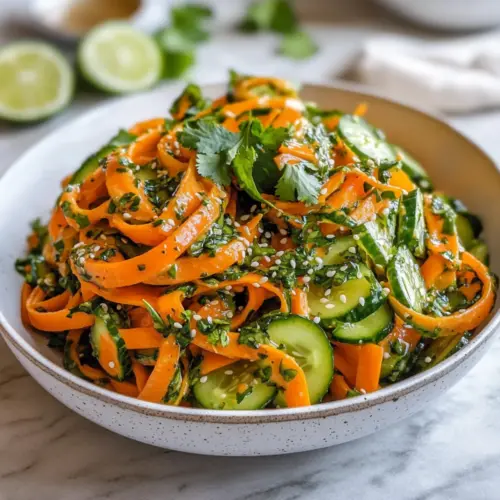 Asian Carrot Cucumber Salad