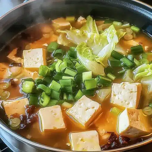 Napa Cabbage Tofu Soup