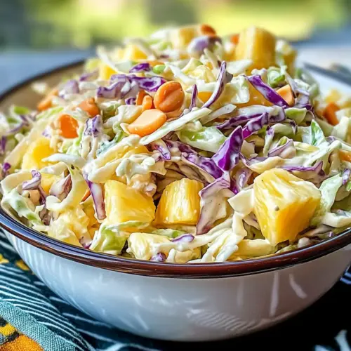 Hawaiian Pineapple Coleslaw