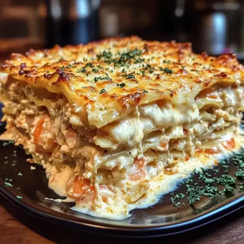 Creamy Shrimp Crab Lasagna Bliss