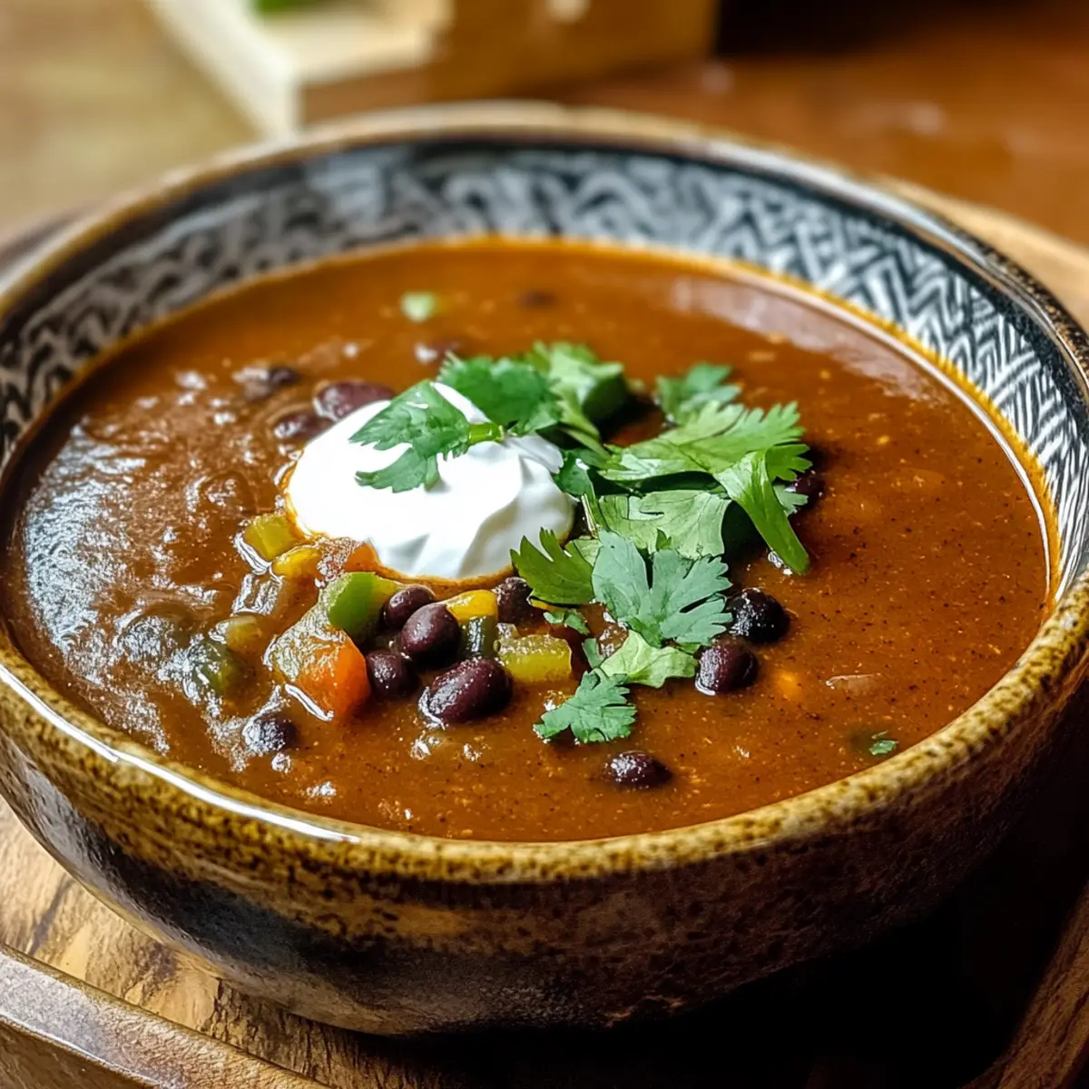 Mexican Style Black Bean Soup