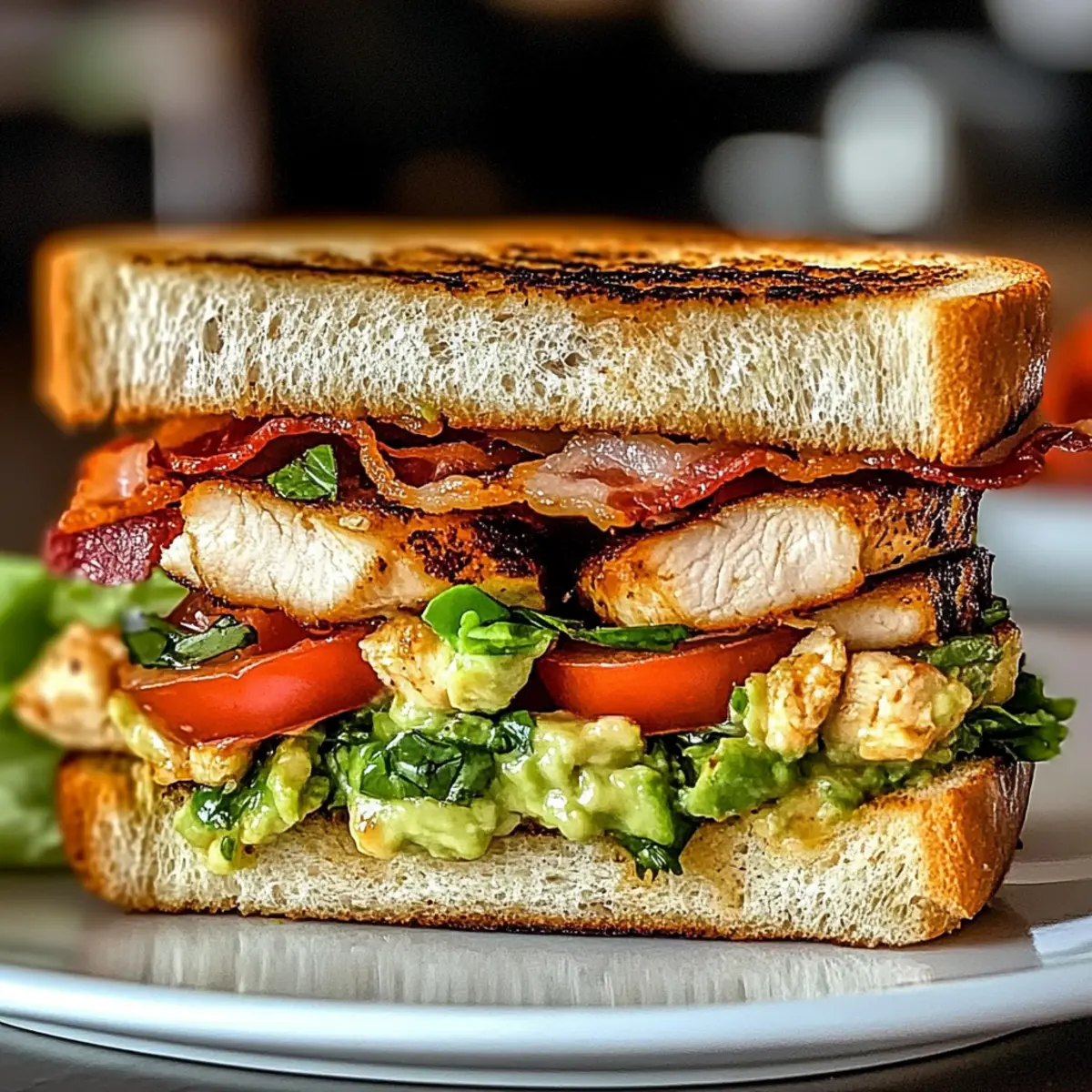 Juicy Loaded Chicken Avocado Sandwich