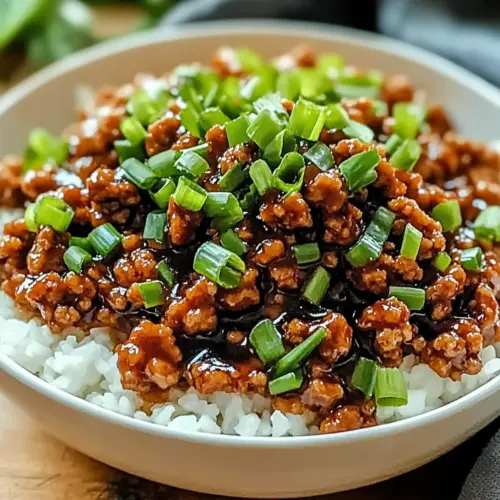 Sweet and Savory Honey Garlic Ground Turkey