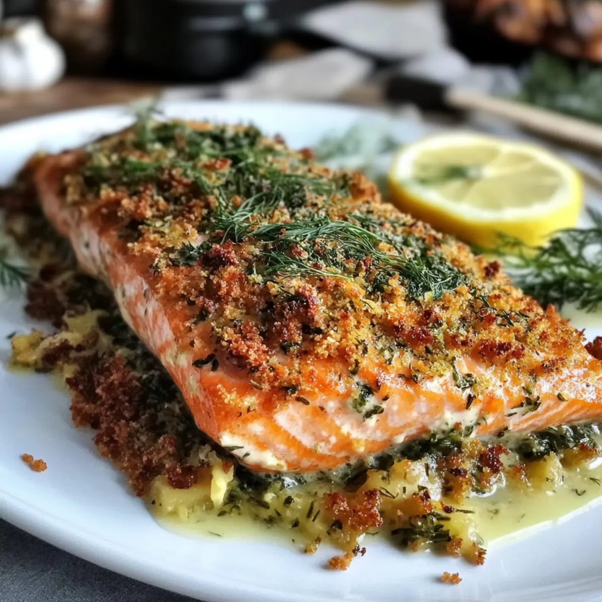 Crispy Herb-Crusted Salmon