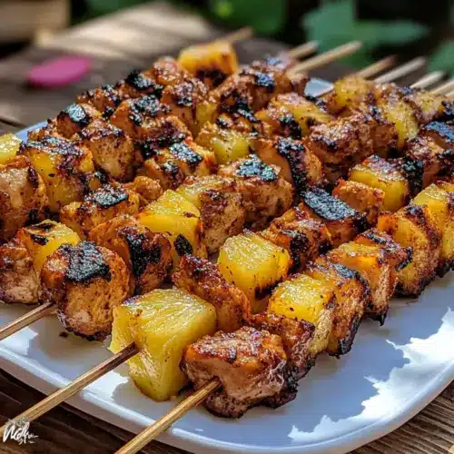Grilled Pineapple Chicken Skewers