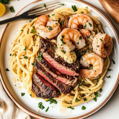 Perfect Steak and Shrimp Scampi