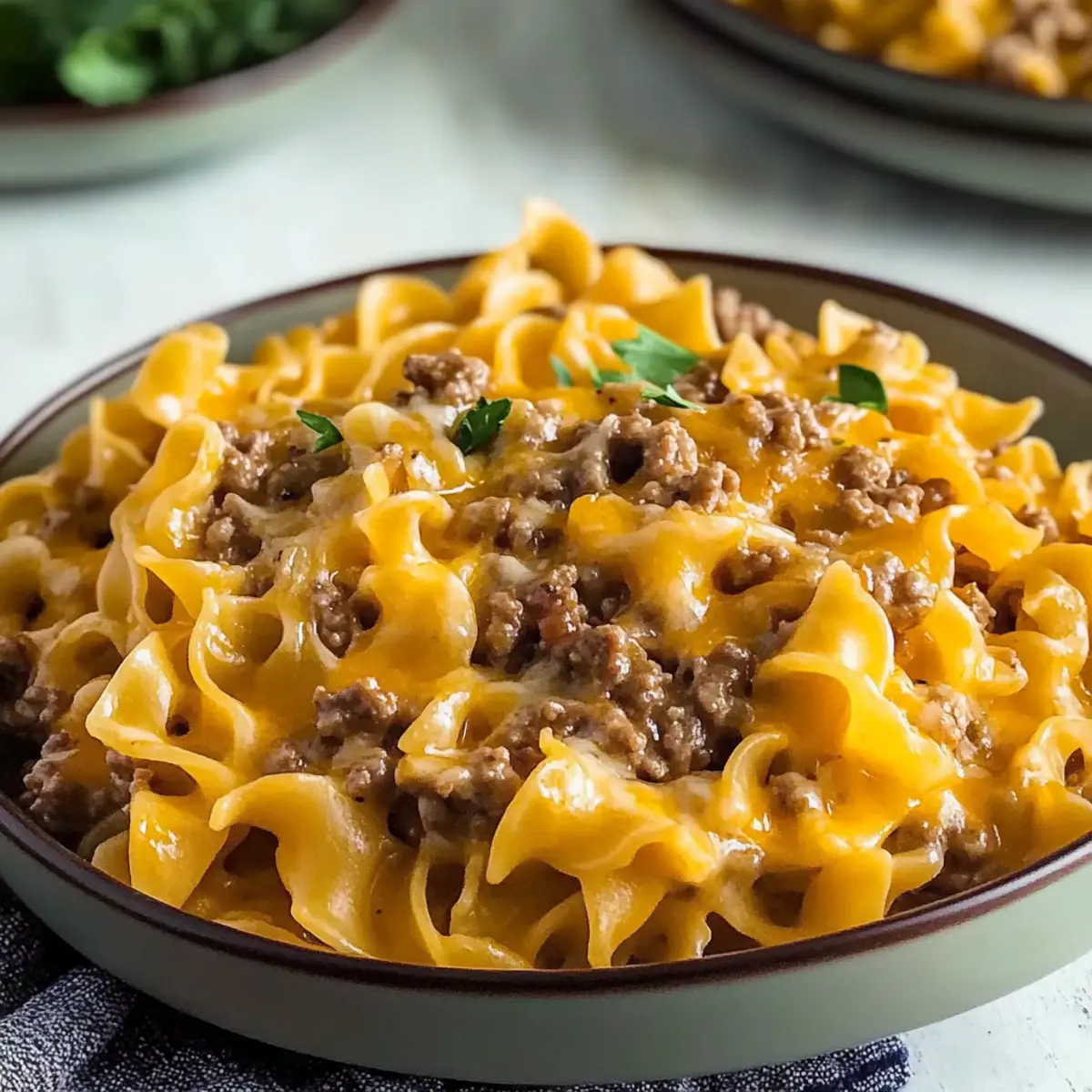 Satisfying Hamburger and Noodle Casserole