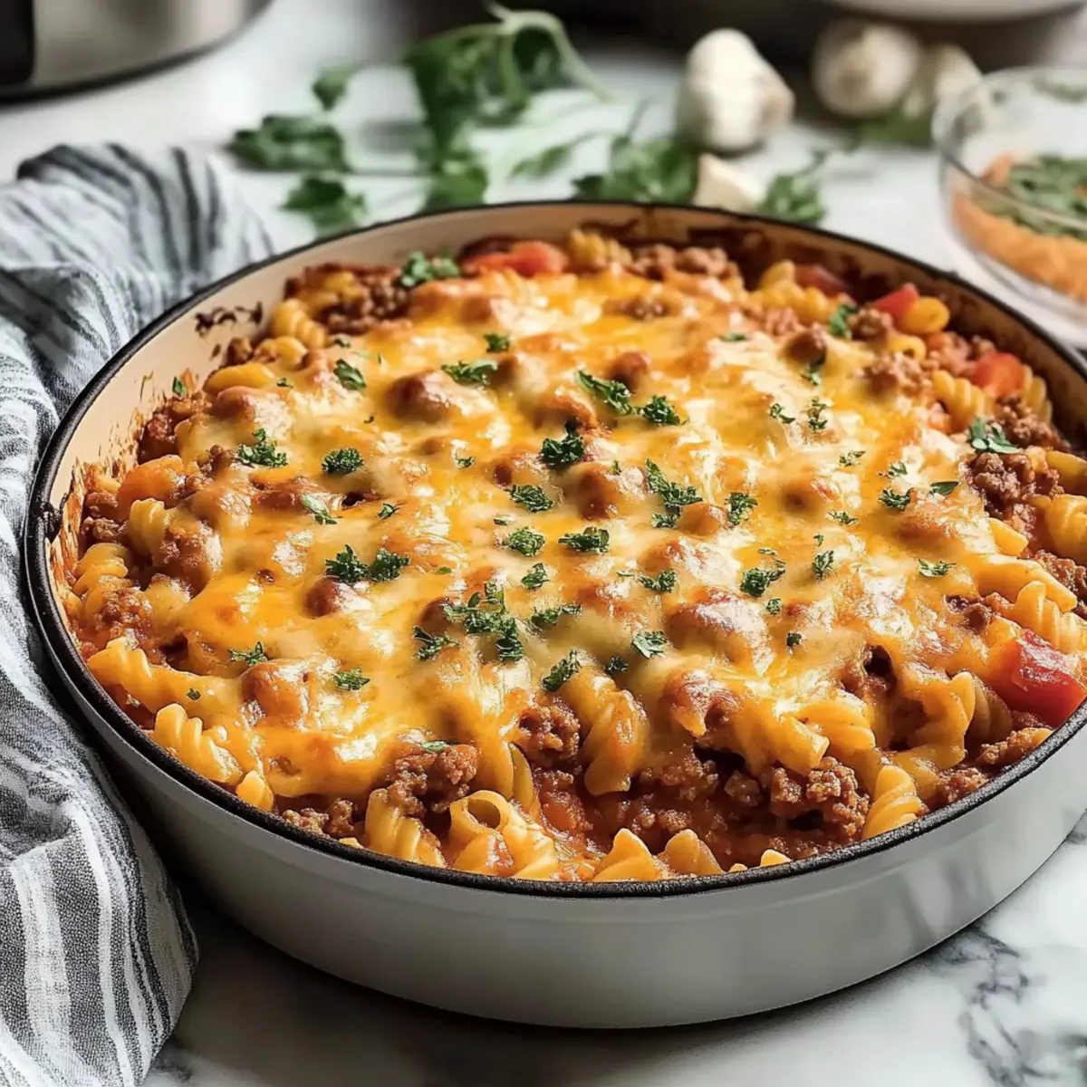 Sloppy Joe Ground Turkey Casserole