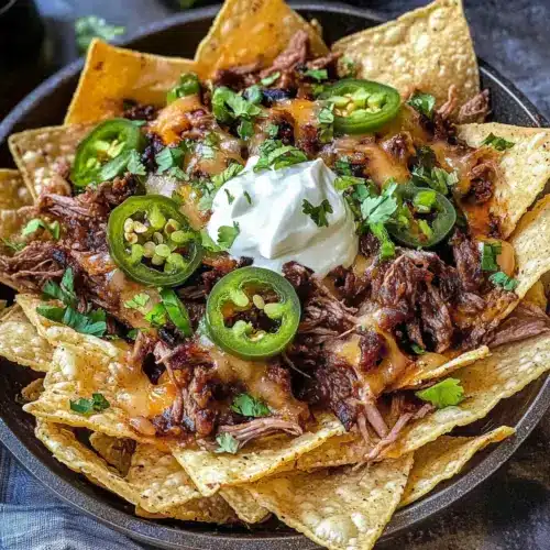 Deliciously Cheesy and Saucy Birria Nachos