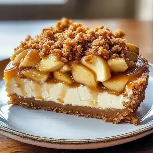 Apple Crisp Cheesecake Delight