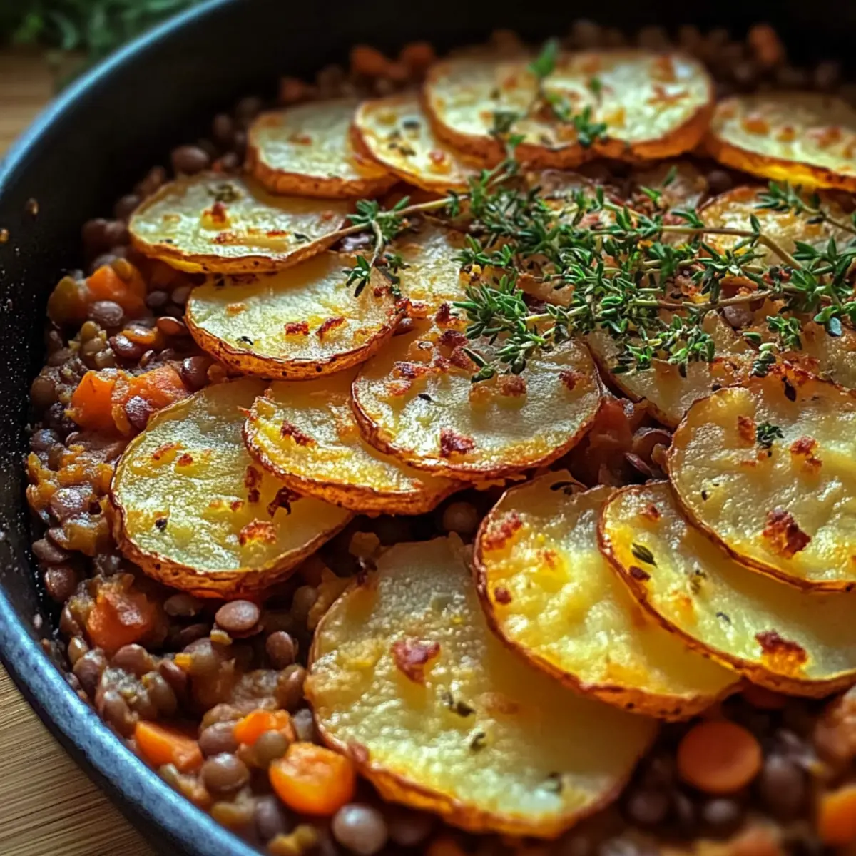 Easy Vegan Hotpot with Lentils